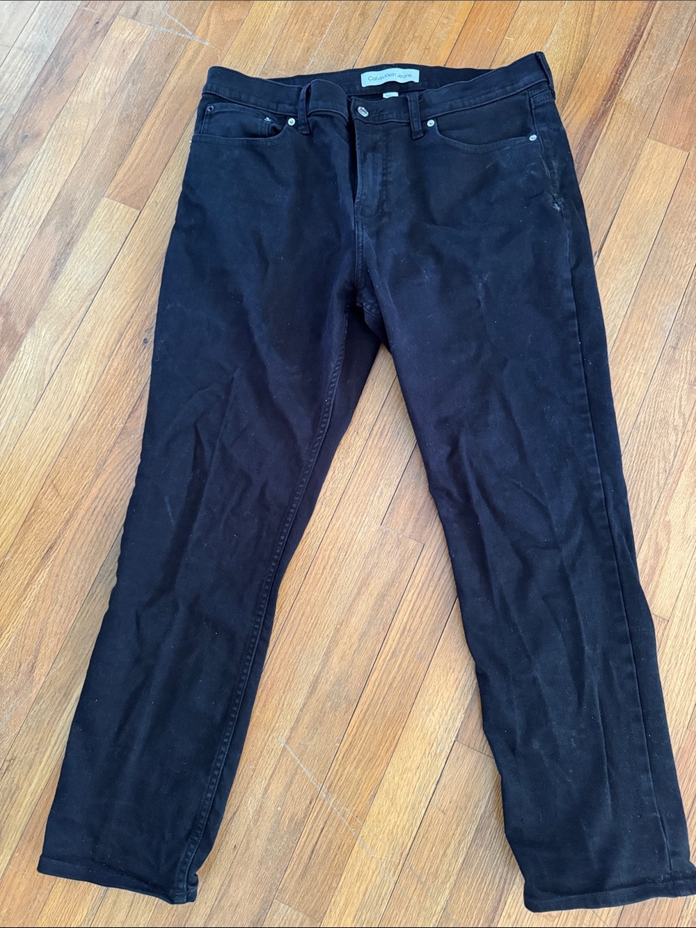 Black Straight-Leg, black, Calvin Klein dress up, W36XL30, date night, staple